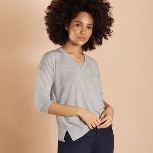 Red Fleece Fine Merino Sweater